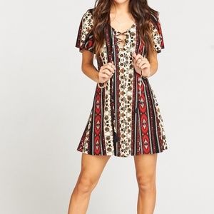 Show Me Your MuMu Matilda Anderson Stripe Dress XS